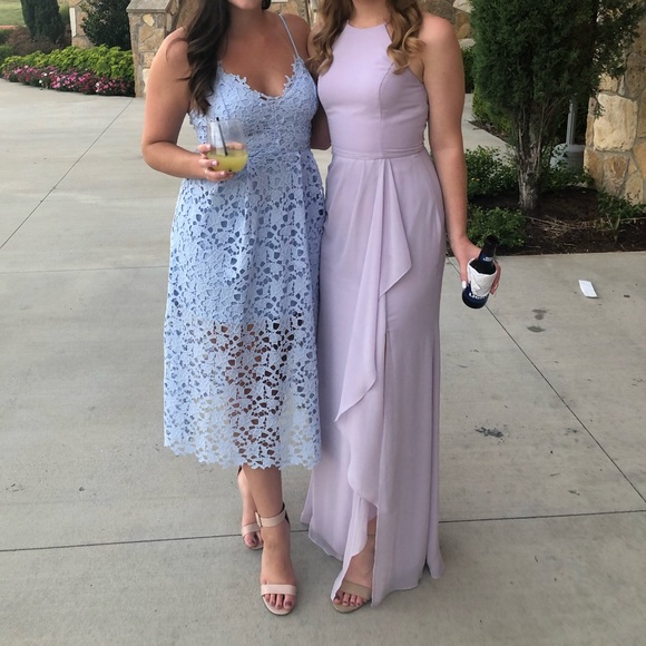 David's Bridal Dresses & Skirts - David’s Bridal lavendar bridesmaid dress size 4